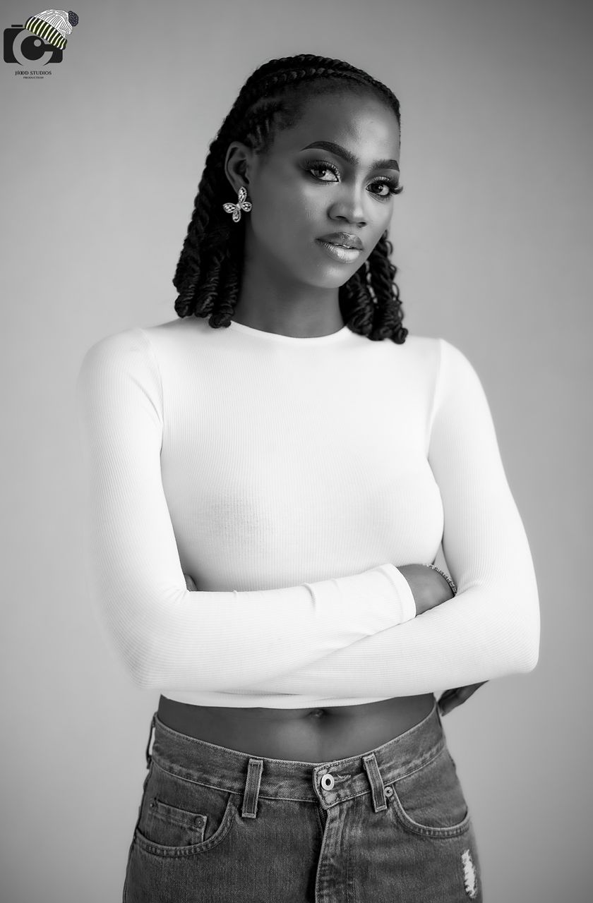 Black and white portrait